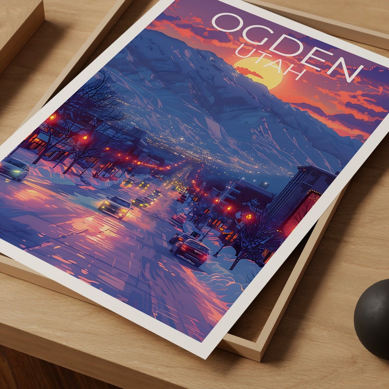 Ogden Poster, Ogden Print, Utah Poster, Utah Print, Ogden Travel Poster, Utah Art, Ogden Art