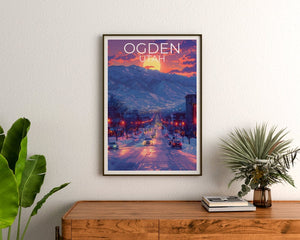 Ogden Poster, Ogden Print, Utah Poster, Utah Print, Ogden Travel Poster, Utah Art, Ogden Art