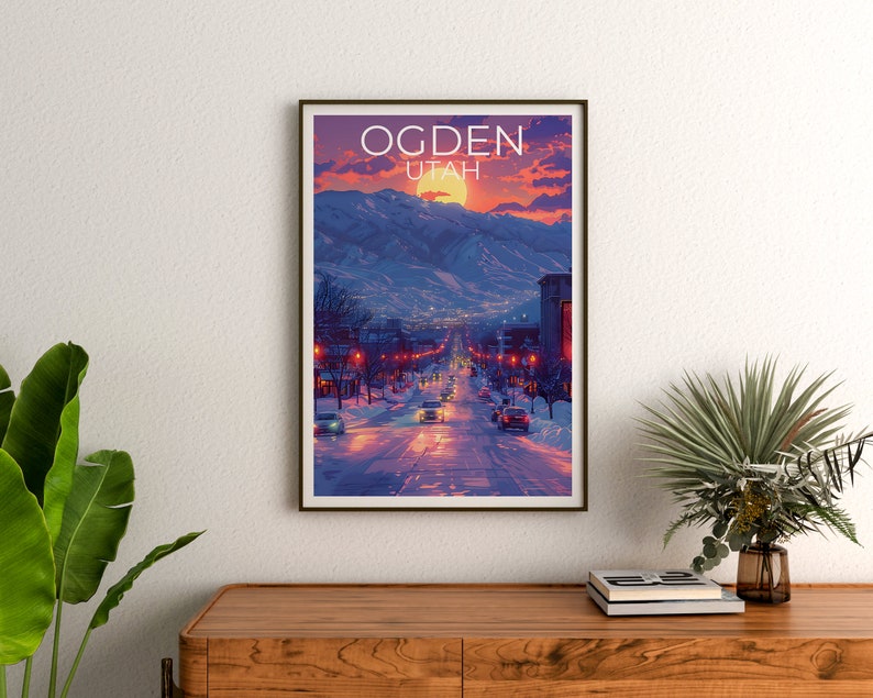 Ogden Poster, Ogden Print, Utah Poster, Utah Print, Ogden Travel Poster, Utah Art, Ogden Art