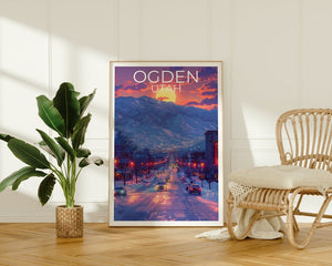 Ogden Poster, Ogden Print, Utah Poster, Utah Print, Ogden Travel Poster, Utah Art, Ogden Art