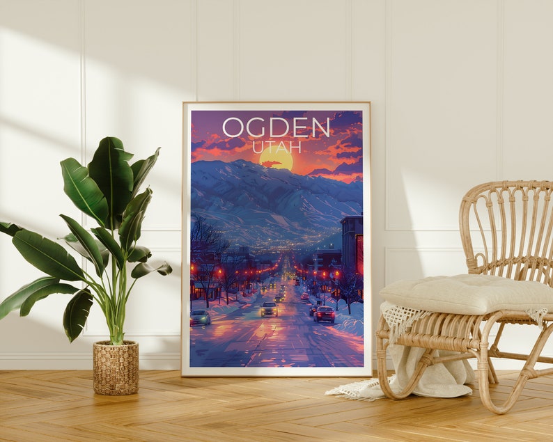 Ogden Poster, Ogden Print, Utah Poster, Utah Print, Ogden Travel Poster, Utah Art, Ogden Art