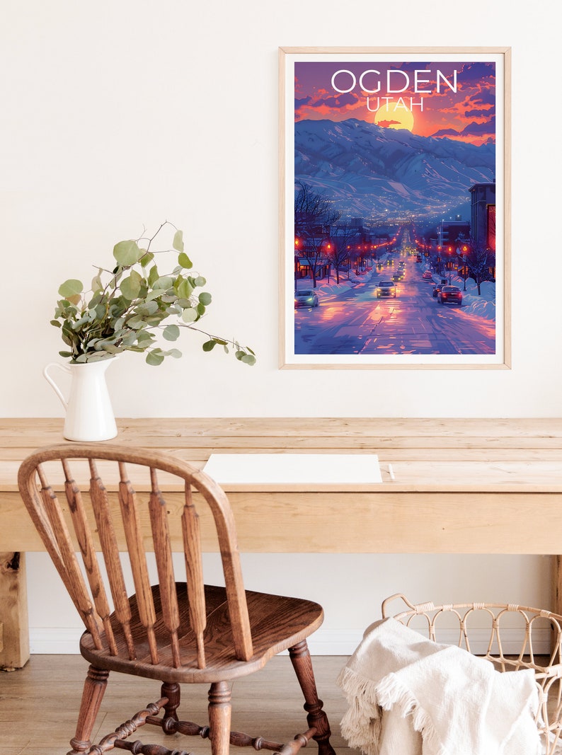 Ogden Poster, Ogden Print, Utah Poster, Utah Print, Ogden Travel Poster, Utah Art, Ogden Art