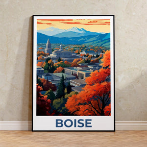Boise Print, Idaho Poster, Boise Poster, Boise Illustration, Boise City, Idaho Print, Birthday Gift,