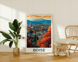 Boise Print, Idaho Poster, Boise Poster, Boise Illustration, Boise City, Idaho Print, Birthday Gift,