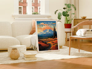 Mount Lassen Reiseposter, Kalifornien Wandkunst, Kalifornien Druck, Mount Lassen Poster, Kalifornien Poster, Natur Poster, Mount Lassen Art