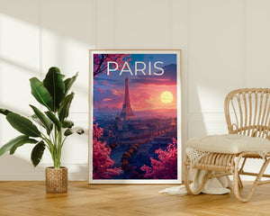Paris Poster, Paris Print, Eiffel Tower Poster, Eiffel Print, Paris Travel Poster, France Poster, Paris Gift