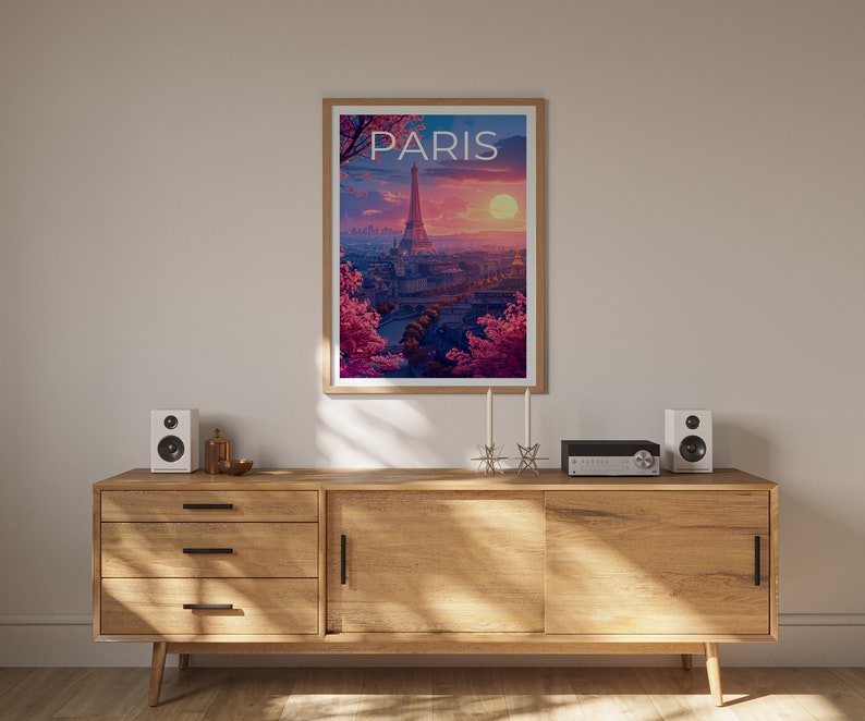 Paris Poster, Paris Print, Eiffel Tower Poster, Eiffel Print, Paris Travel Poster, France Poster, Paris Gift