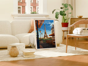 Paris Travel Poster, France Wall Art, France Print, Paris Poster, Eiffel Tower Poster, City Poster, French Cafe Poster