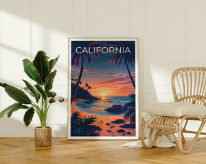 California Poster, California Print, Coast Poster, Coast Print, California Travel Poster, Coast Art, Coast Art