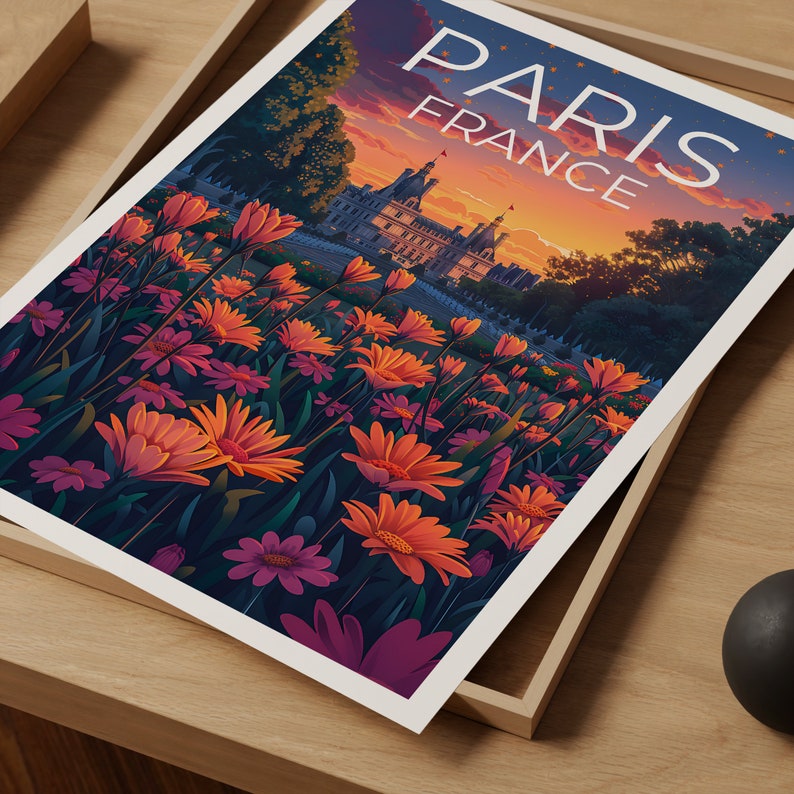 Jardin du Luxembourg Poster, Paris Print, Paris Poster, Jardin du Luxembourg Print, Flowers Poster, France Poster, Paris Gift
