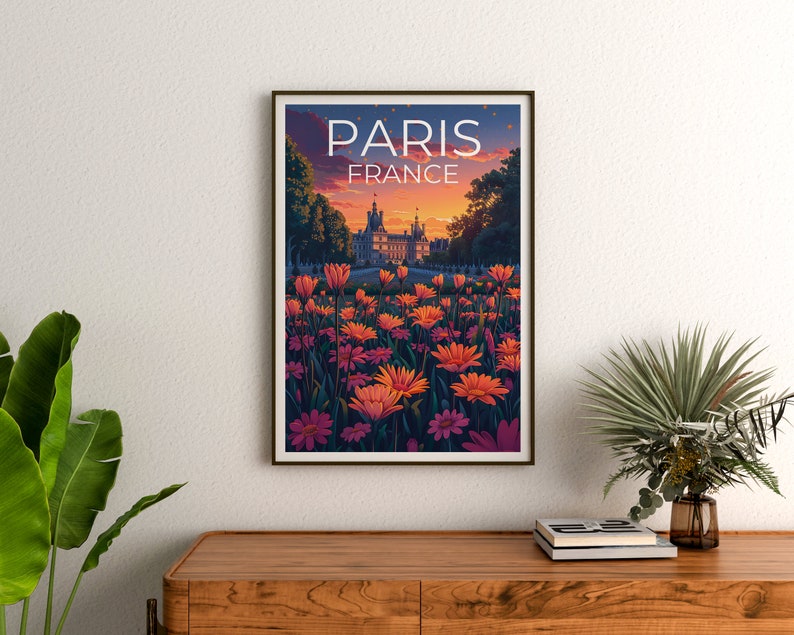 Jardin du Luxembourg Poster, Paris Print, Paris Poster, Jardin du Luxembourg Print, Flowers Poster, France Poster, Paris Gift