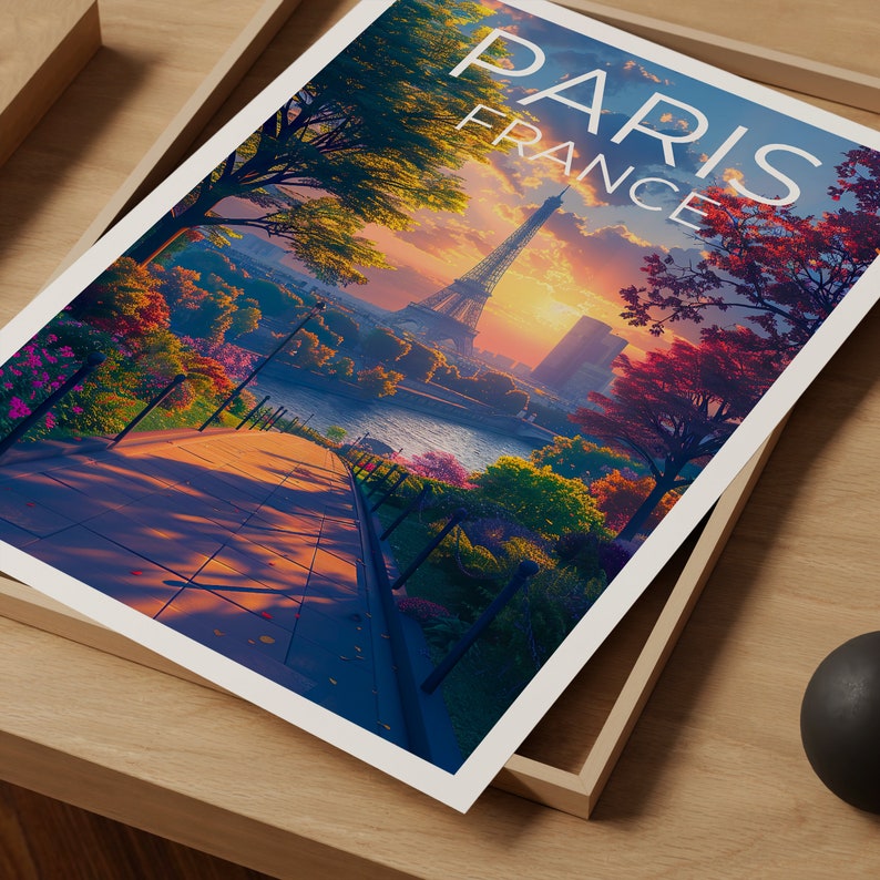 Paris Poster, Paris Print, Eiffel Tower Poster, Eiffel Print, Paris Travel Poster, France Poster, Paris Gift