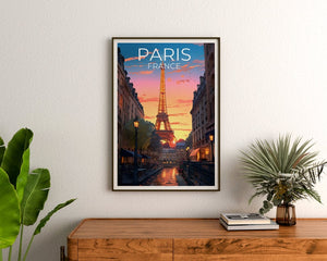 Paris Travel Poster, France Wall Art, France Print, Paris Poster, Eiffel Tower Poster, City Poster, Paris Art