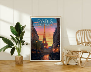 Paris Travel Poster, France Wall Art, France Print, Paris Poster, Eiffel Tower Poster, City Poster, Paris Art
