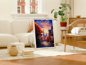 Dover Poster, Dover Print, Delaware Poster, Delaware Print, Dover Travel Poster, Delaware Art, Dover Art