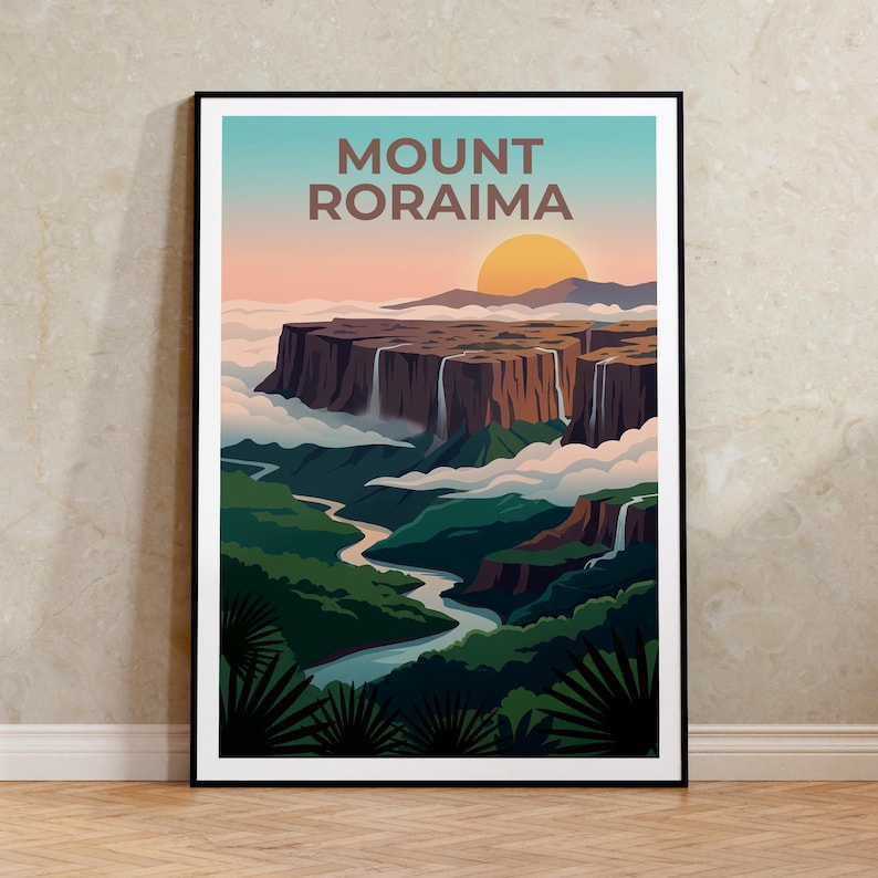 Mount Roraima Poster - South America Tepui Wall Art Print