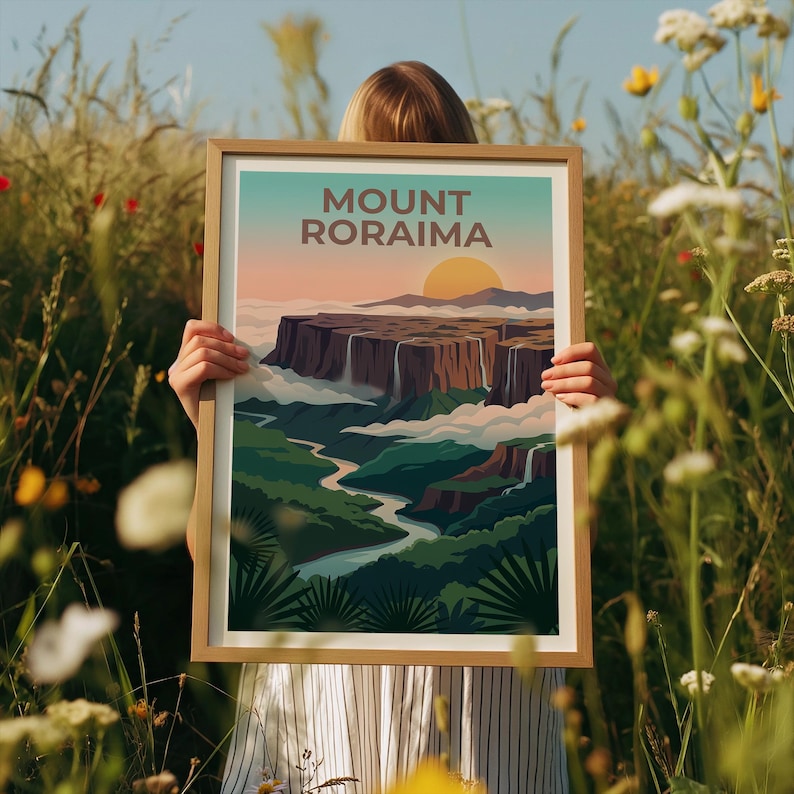 Mount Roraima Poster - South America Tepui Wall Art Print