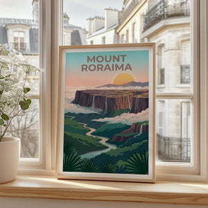 Mount Roraima Poster - South America Tepui Wall Art Print