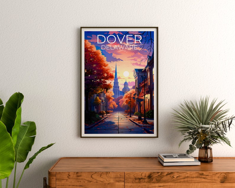 Dover Poster, Dover Print, Delaware Poster, Delaware Print, Dover Travel Poster, Delaware Art, Dover Art