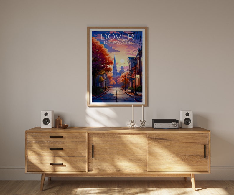 Dover Poster, Dover Print, Delaware Poster, Delaware Print, Dover Travel Poster, Delaware Art, Dover Art