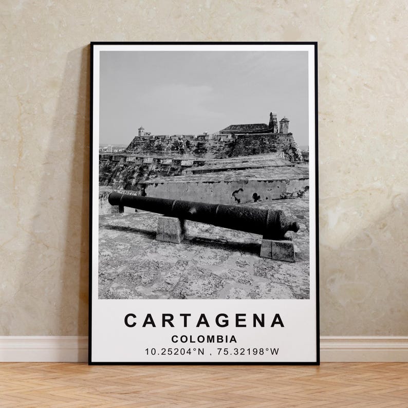 Cartagena Poster, Colombia Travel Print,  South America Art, Cartagena Photo, Landscape Poster, Scenic Wall Art, Home Decor, Birthday Gift