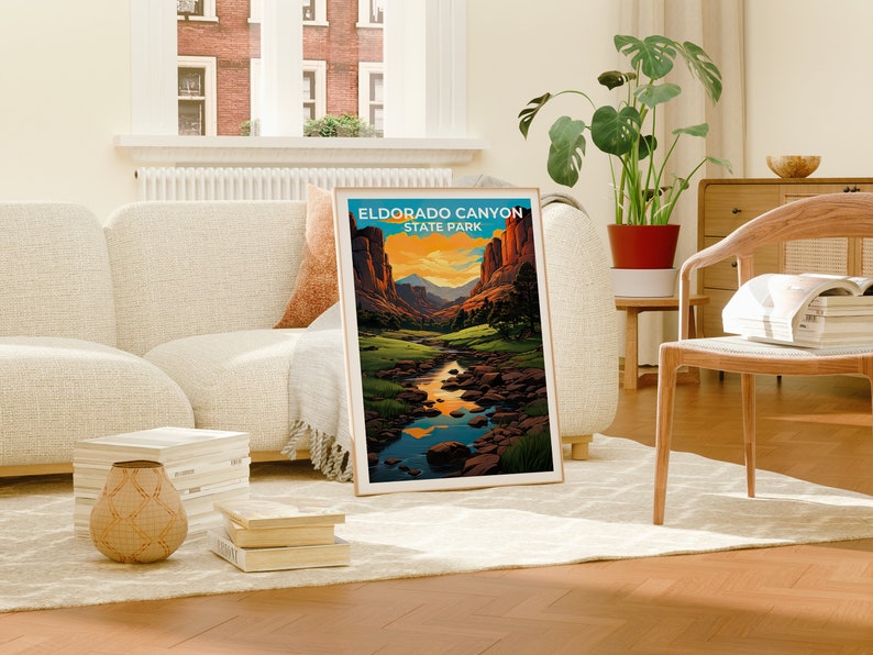Eldorado Canyon Reiseposter, Colorado Wandkunst, Colorado Druck, Eldorado Canyon Poster, Canyon Poster, Natur Poster, Colorado Kunst