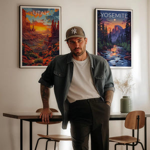 Utah Travel Print Canyonlands National Park Poster Canyons Wall Art Sandstone Illustration Utah Poster Home Decor Birthday Gift