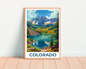 Colorado Poster, Colorado Print, Rocky Mountains Poster, Rockies Poster, Colorado Travel Poster, Mountain Art, Colorado Art