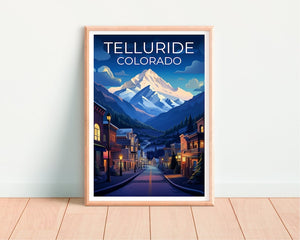 Telluride Travel Poster, Colorado Wall Art, Colorado Print, Telluride Poster, Colorado Poster, Mountain Poster, Telluride Print