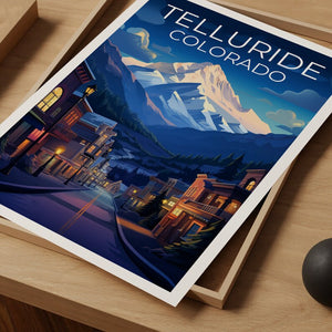 Telluride Travel Poster, Colorado Wall Art, Colorado Print, Telluride Poster, Colorado Poster, Mountain Poster, Telluride Print