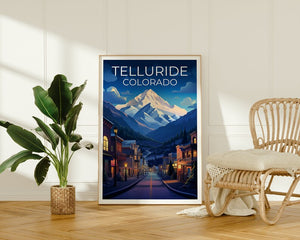 Telluride Travel Poster, Colorado Wall Art, Colorado Print, Telluride Poster, Colorado Poster, Mountain Poster, Telluride Print