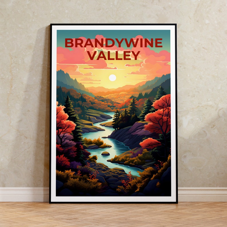Brandywine Valley Poster, Brandywine Valley Print, Pennsylvania Poster, Pennsylvania Print, Forest Poster, Brandywine Valley Art