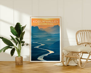 Affiche de voyage de la vallée de Kobuk, art mural de l'Alaska, impression de l'Alaska, affiche de la vallée de Kobuk, affiche de la nature, affiche du parc naturel
