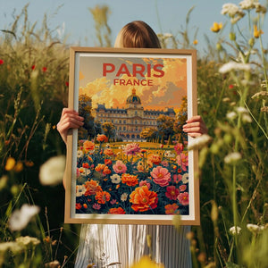 Jardin du Luxembourg Poster, Paris Travel Print, France Poster, Garden Art, Europe Poster, Landscape Poster, Home Decor, Birthday Gift
