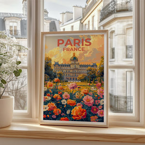 Jardin du Luxembourg Poster, Paris Travel Print, France Poster, Garden Art, Europe Poster, Landscape Poster, Home Decor, Birthday Gift