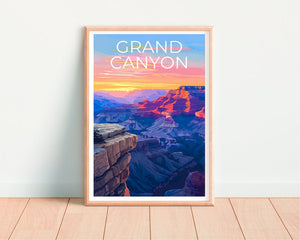 Affiche du Grand Canyon, Impression du Grand Canyon, Affiche de l'Arizona, Impression de l'Arizona, Affiche de voyage du Grand Canyon, Art de l'Arizona, Cadeau de randonnée