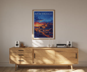 Affiche du Nouveau-Mexique, Impression du Nouveau-Mexique, Art Pueblo, Impression Pueblo, Affiche de voyage du Nouveau-Mexique, Affiche Pueblo du Nouveau-Mexique, Art mural du Nouveau-Mexique