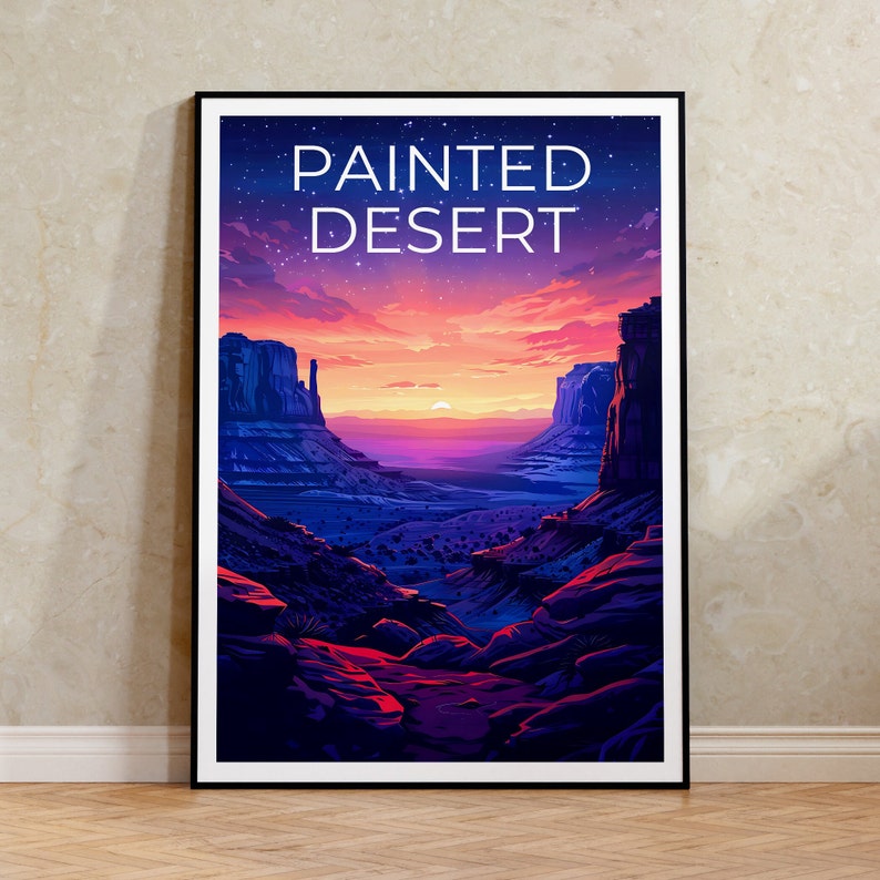 Painted Desert Poster, Arizona Druck, Arizona Poster, Painted Desert Druck, Arizona Reiseposter, Wüstenkunst, Painted Desert Art