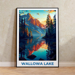 Wallowa Lake Poster - Pacific Northwest Wall Art