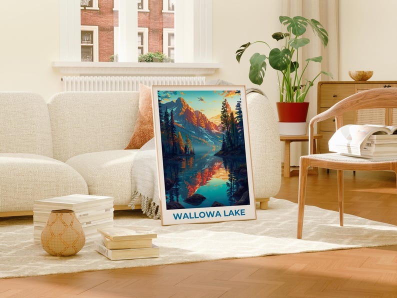 Wallowa Lake Poster - Pacific Northwest Wall Art