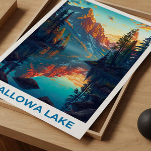 Wallowa Lake Poster - Pacific Northwest Wall Art