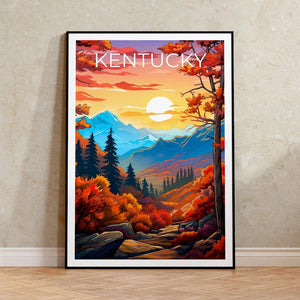 Kentucky Mountains Poster - Autumn Forest Wall Art