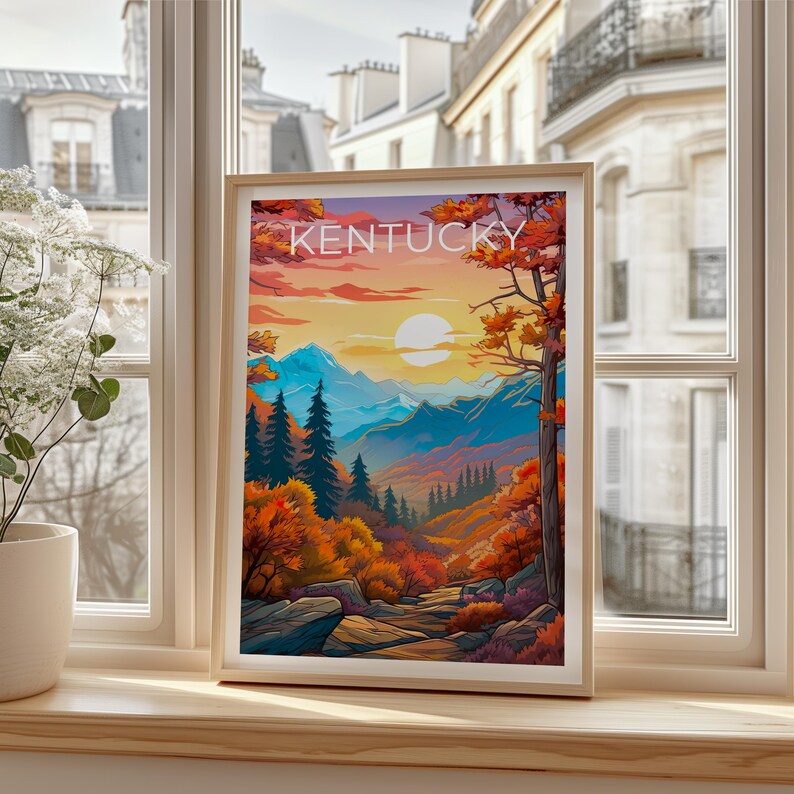 Kentucky Mountains Poster - Autumn Forest Wall Art