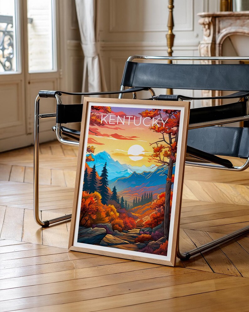 Kentucky Mountains Poster - Autumn Forest Wall Art