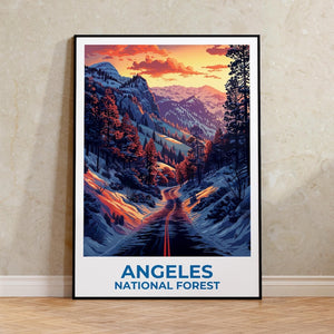 Angeles National Forest Poster - Southern California Wall Art