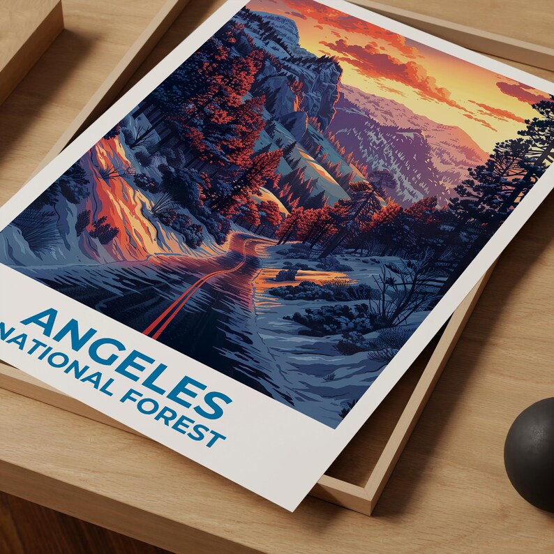 Angeles National Forest Poster - Southern California Wall Art