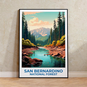 San Bernardino National Forest Poster -  California Mountain Wall Art