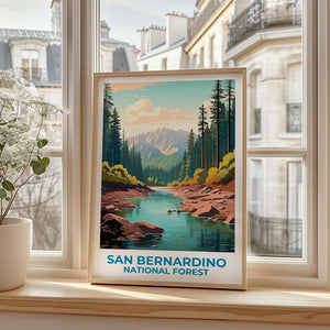 San Bernardino National Forest Poster -  California Mountain Wall Art