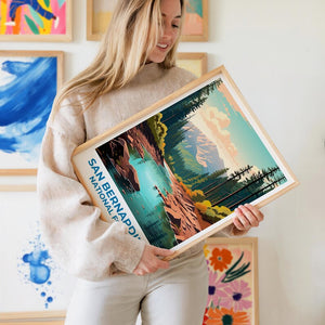 San Bernardino National Forest Poster -  California Mountain Wall Art