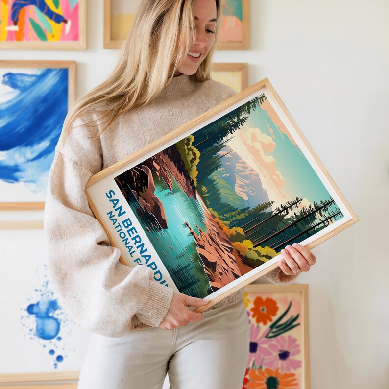 San Bernardino National Forest Poster -  California Mountain Wall Art